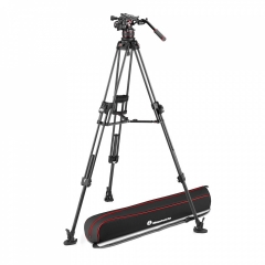 MVK612TWINFC Комплект Manfrotto карбон. видеоштатива двойными ногами MVTTWINFC двойными ногами, чашей 100/75 и с головой Nitro 