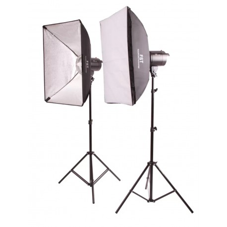 Импульсный свет комплект FST F-400 Softbox Kit