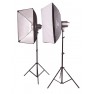 Импульсный свет комплект FST F-400 Softbox Kit