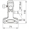 Зажим KUPO KCP-350 MINI ALLI CLAMP