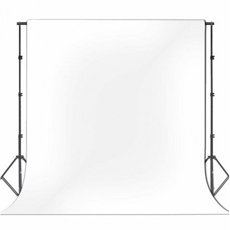 Фон виниловый FST 2,50x5,40 м белый на металлической трубе