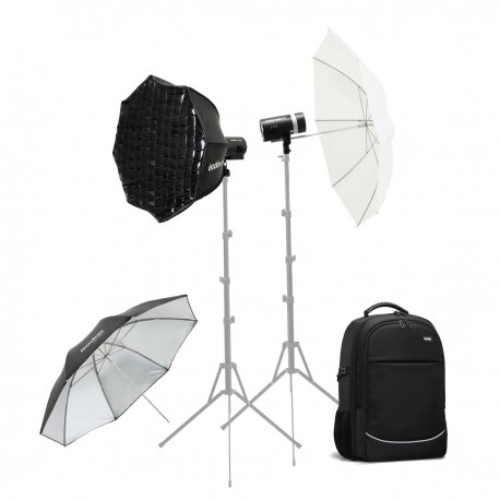 Комплект Godox AD300Pro KIT: 2 вспышки, октобокс, зонты — фото 1