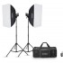 Комплект Godox MS300V-F: 2 моноблока 300 Дж, стойки, софтбоксы