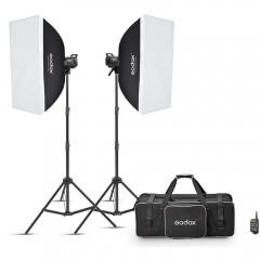 Комплект Godox MS300V-F: 2 моноблока 300 Дж, стойки, софтбоксы