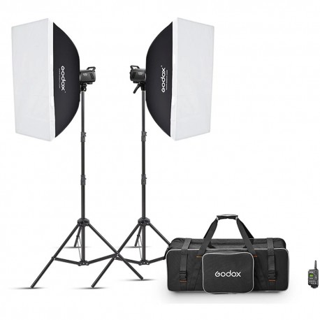 Комплект Godox MS300V-F: 2 моноблока 300 Дж, стойки, софтбоксы — фото 1