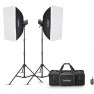 Комплект Godox MS200V-F: 2 моноблока 200 Дж, стойки, софтбоксы — фото 1